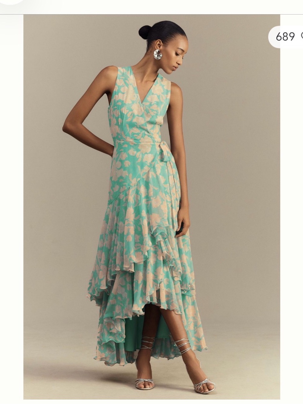 Hutch Trinity Ruffled Chiffon Wrap
Maxi Dress